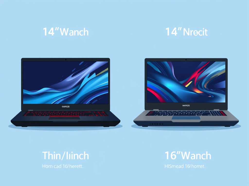Two gaming laptops of different sizes representing budget and premium tiers
